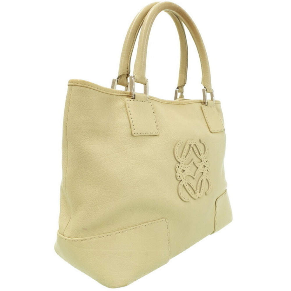 Loewe Calfskin Handbag Anagram Leather Shoulder